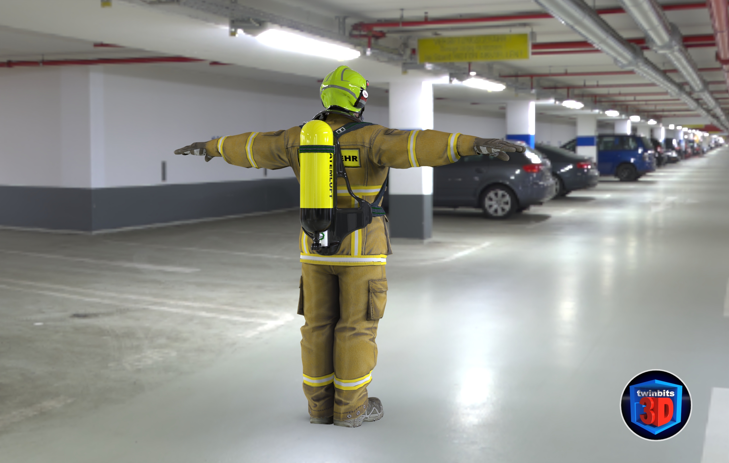 Feuerwehrmann Maske Garage.73